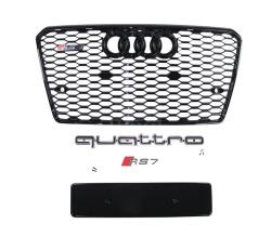 Решетка радиатора Audi RS7 New black Решетка радиатора Audi RS7 New black